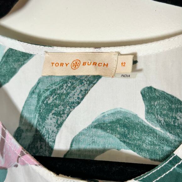 Tory Burch Printed Cotton Shirtdress in ivory desert bloom - Picture 8 of 9